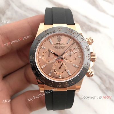 AR Factory Swiss Grade Rolex Cosmograph Daytona Watch Rose Gold Diamond Dial